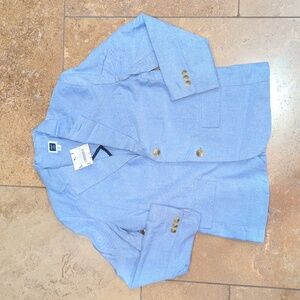 Janie and Jack boy's blazer. Blue oxford. Size 12.